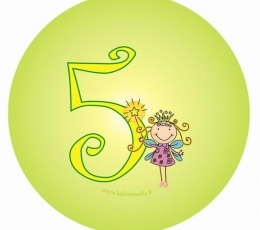 Значок. Фея "5" (5,5см.)