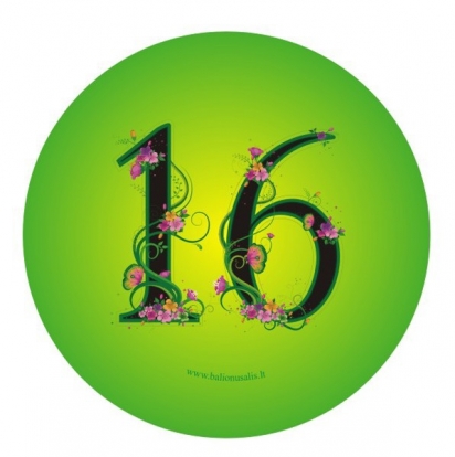Žetons. Ziedi "16" (7,7 cm.)