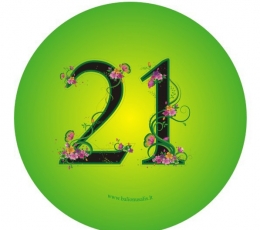Märk. Lilled "21" (7,7 cm)