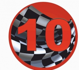 Žetons "10. vieta"  (7.7cm.)
