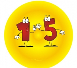 Märk. Numbrid-inimesed "15" (7,7 cm)