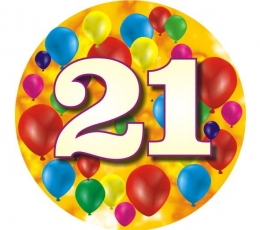 Значок "Цветные шары-21" (7,7см.)