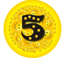 Žetons "Smaidiņi-5" (7,7 cm.)