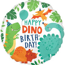 Foolium õhupall "Happy Dino-birthday" (43cm)