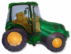 Folija balons "Zaļš traktors" (60 cm)
