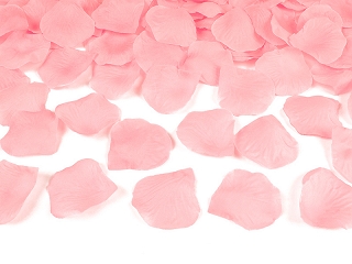 Mākslīgas rožu ziedlapiņas, maigi rozā (500 gab)