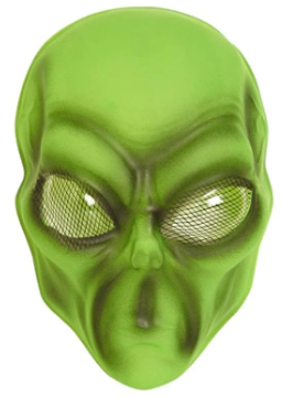 Maska "Zaļais citplanētietis"