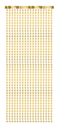 Фольгированный занавес "Золотые звезды" (100х245 см)