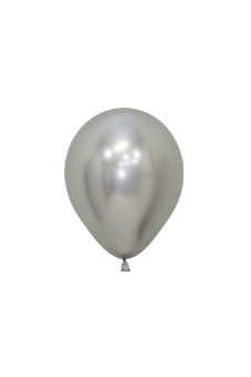 Воздушный шар, хром-серебро (12 см/Sempertex)