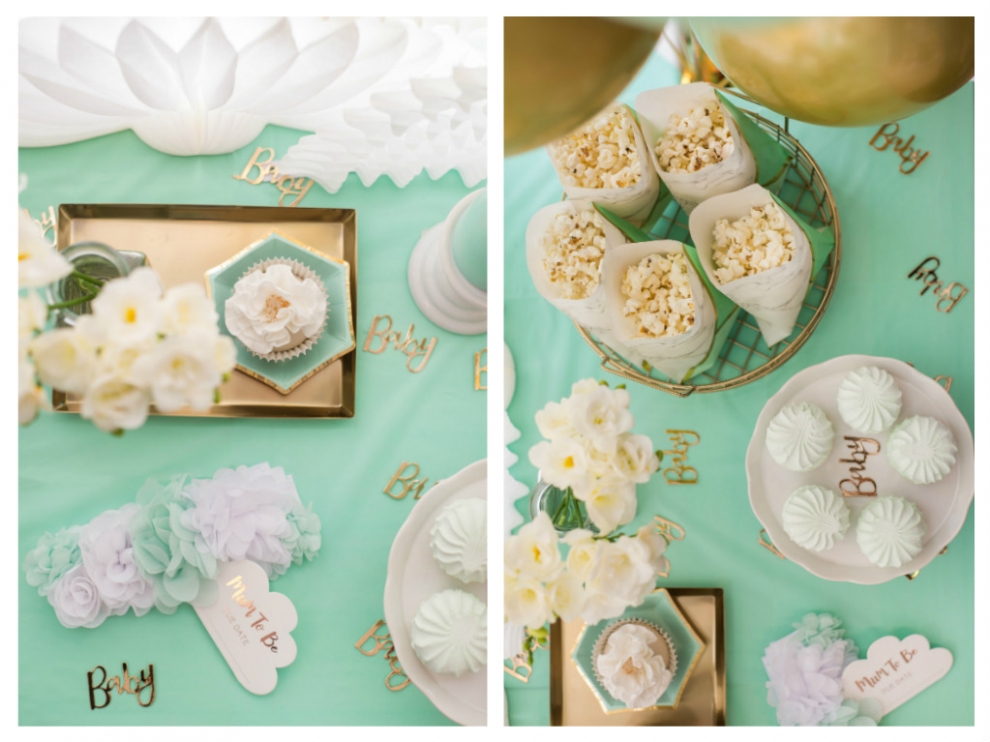 Стильные декорации для "baby shower"