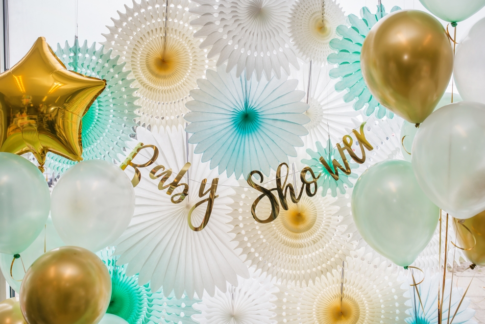 Стильные декорации для "baby shower"